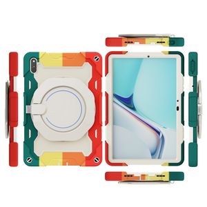 Funda Giratoria de Silicona 360° Híbrida a Prueba de Golpes con Soporte para Tablet Huawei <span class=keywords><strong>Matepad</strong></span> <span class=keywords><strong>11</strong></span> <span class=keywords><strong>2021</strong></span> K10 M10 - Product Image 4