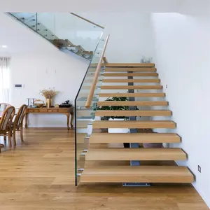 CBMmart Escaliers extérieurs en acier de haute qualité Escalier en métal d'occasion d'usine Escalier intérieur droit en bois