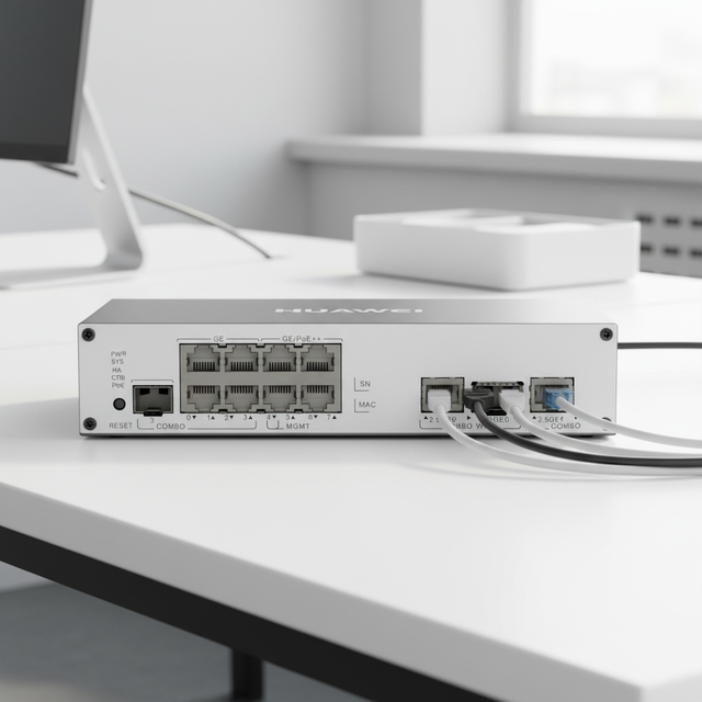 Huaweis " 50010719 AR5710-S8P2X,2*10GE SFP+/2.5GE Copper Combo WAN,4*GE Copper(POE++) LAN,4*GE Combo LAN,1*USB2.0 " Router