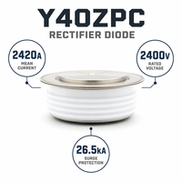 Diode redresseuse à montage en surface TECHSEM S2GHM4G 2420A 1600V-2400V haute puissance, boîtier ZT39cT, diode disque