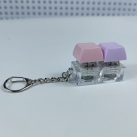 3pcs Mini Keyboard Fidget Toy Keychains Fun Stress Relief Buttons Portable Keyring Toys