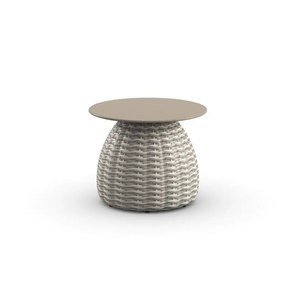 Muebles de ratán para exterior de Hotel, mesa de centro de aluminio para balcón y jardín, mesa lateral de ratán - Product Image 4