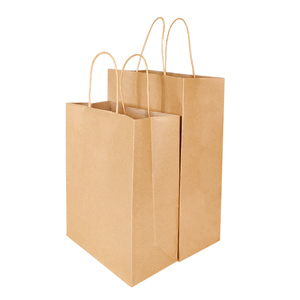 Sacs de courses en papier recyclables, directement de l'usine, avec logo pour la promotion de la marque - Product Image 3