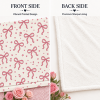 Couverture en flanelle sherpa personnalisée avec imprimé nœud, 50x60 pouces, double couche, polaire chaude, couverture de sublimation personnalisée, MOQ 1