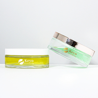Pot en verre personnalisé de 100g à large ouverture, conteneur lourd pour emballage cosmétique, idéal pour beurre corporel, pots en verre pour crème corporelle Keyo