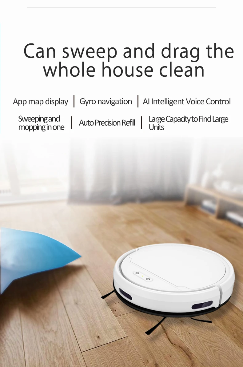 best price promotional product 2022 home floor cleaning Wifi APP control smart cleaner mop dry wet robot vacuum cleaner