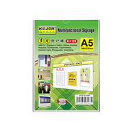 KEJEA Porte-brochures mural A5 transparent haute transparence, vente chaude
