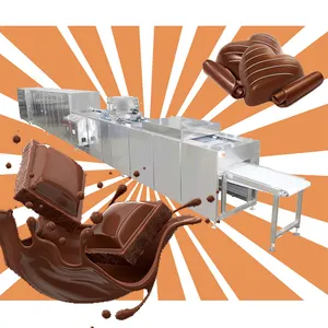 Full automatic chocolate bar forming machine peanut candy chocolate production equipment with cheap prices