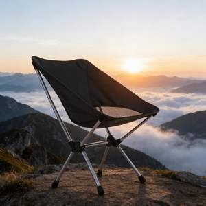 Chaise de camping pliable légère et portable pour la randonnée, le camping, la pêche, le pique-nique, la plage, avec sac de transport - Product Image 5