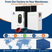 Batterie solaire LiFePO4 16kWh 20kWh 51.2V pour stockage d'énergie domestique, 6000+ cycles profonds, IP54, compatible avec les onduleurs hybrides hors réseau