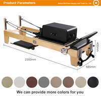 Hochwertiges Studio Verwenden Sie klassische Body Shaping Langlebige Holz Reformer Bett Pilates Reformer Maschine für Pilates & Yoga Studio