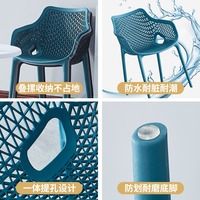 Chaises en plastique empilables incassables de couleur vive de chaise pure résistante d'accoudoir de pp pour la maison de restaurant