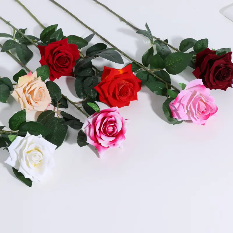 Wholesale price multicoloured hanging artificial rose flower for office Home Wedding Party Decoration