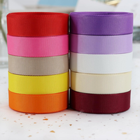 Rouleau de ruban d'emballage cadeau solide de 3/8 pouces ruban gros-grain ruban personnalisé avec artisanat faisant des arcs de cheveux faisant la décoration