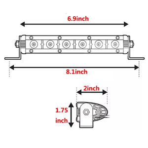 12V 24V voiture travail lumière LED barre lumineuse 7 pouces 18W jaune citron accessoires d'éclairage de voiture pour hors route <span class=keywords><strong>4x4</strong></span> <span class=keywords><strong>SUV</strong></span> ATV tracteur bateau camion - Product Image 2
