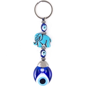 Llavero con Cuentas de Ojo Turco con Figura de Elefante, Hecho en Turquía - Product Image 1
