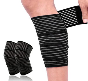Bandages de genou élastiques en polyester pour hommes et femmes, pour la musculation, le sport, la compression, le soutien et la protection des genoux - Product Image 6
