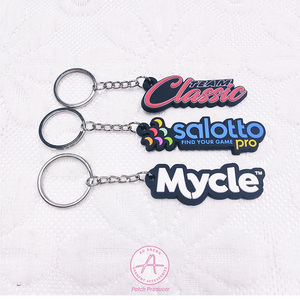 Promotional Products Custom logo Sport 3d Keychain Customized Soft Durable Silicone Keyring Pvc Rubber Keychain