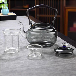 Glass Teapot Electric Kettle With <b>Ceramic</b> Base Boil Dry Protection Automatic Shut Off For <b>Tea</b> Making - Product Image 2