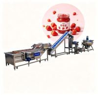 Apparatuur voor de productie van fruitjamconcentraat, met stoomverwarming, koken, mengen, vullen en sealen, voor industrieel gebruik