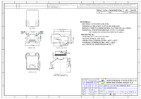Soulin 1X1 Port Gigabit RJ45 Jack 10P8C SMT avec languette de verrouillage, filtre magnétique intégré, indicateur LED, placage or, IP20