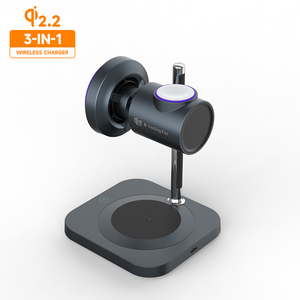 <span class=keywords><strong>Chargeur</strong></span> de ventilateur Qi2.2 moule privé <span class=keywords><strong>chargeur</strong></span> sans fil trois-en-un adapté aux téléphones Samsung montres et écouteurs charge rapide - Product Image 4
