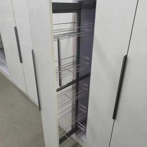 Unidad alta de despensa extraíble de montaje lateral de 5 niveles, <span class=keywords><strong>armario</strong></span> de cocina de 250mm y 300mm, de almacenamiento interior Hardware, organizador de alimentos, cesta de alambre - Product Image 1