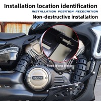 Pour Benda Chinchilla 350/450 Napoleon 450 Black Flag Gray Stone 250 CVT, couvercle d'isolation thermique anti-brûlure en plastique pour tuyau d'échappement