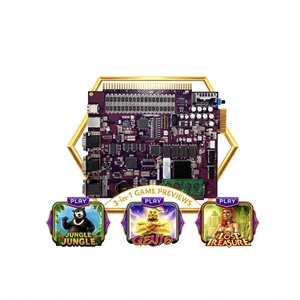 Placa base de juego arcade 3 en 1 con ranura para tarjeta SD y conectividad USB para uso en parques de atracciones, compatible con varios jugadores, en inglés. - Product Image 1