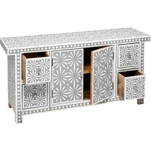 Aparador ancho de madera maciza con mango de 4 cajones, colección de diseñador de la mejor calidad, precio al por mayor - Product Image 2