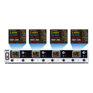 YPSDZ-0550-<span class=keywords><strong>4</strong></span> 5V50A <span class=keywords><strong>4</strong></span>-Kanal Hochpräziser Wiederaufladbarer Lithium-Batterie-Kapazitätstester Equalizer 18650 Batterietester - Product Image 2