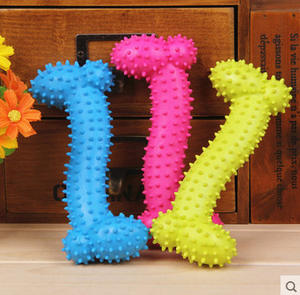 Toptan ucuz fiyat doğal kauçuk diş temiz TPR köpek çiğnemek oyuncak kemik - Product Image 5