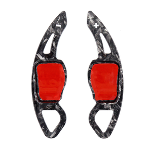 Extension de palettes de changement de vitesse pour <span class=keywords><strong>volant</strong></span>, décoration en fibre de carbone forgée, noir brillant pour VW Tiguan/Lamando/Golf 6/<span class=keywords><strong>Scirocco</strong></span> - Product Image 2