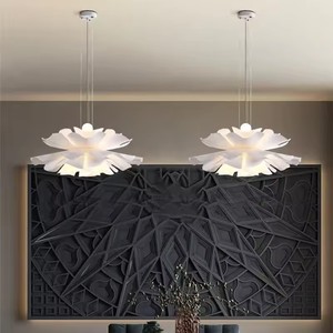 Lustre à fleurs en acrylique moderne, suspension à LED multicouche pour <span class=keywords><strong>salle</strong></span> à <span class=keywords><strong>manger</strong></span>, chambre à coucher, étude, <span class=keywords><strong>luminaire</strong></span> d'intérieur créatif - Product Image 5