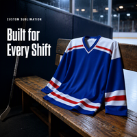 Maillot de hockey sur glace personnalisé QuestLink, sublimation, poids lourd, respirant, uniforme de hockey sur glace, maillot de hockey sur glace surdimensionné pour entraînement et match