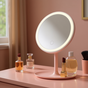 <b>Led</b> <b>Makeup</b> <b>Mirror</b> With Light 90 Degree Adjustable Three Color Temperature Soft Light For Cosmetic Application - Product Image 3