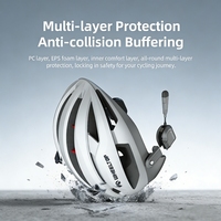 Casco de Ciclismo INVEER S2 Pro con Auriculares Bluetooth Integrados, Casco de Bicicleta con Llamadas Manos Libres Inalámbricas para Scooter Urbano