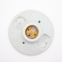 Douille de lampe E27 en céramique de 4 1/2 pouces, support d'ampoule électrique en porcelaine pour plafond, base d'ampoule Fuzhou, garantie de 2 ans