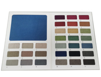 Carte d'échantillons de tissus en gros pliable, nuancier textile, carte de couleurs textile, carte d'échantillons de tissus pour rideaux imprimée sur mesure OEM ODM