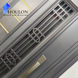 Designs modernes Porte blindée en acier galvanisé <span class=keywords><strong>Maison</strong></span> Porte de sécurité en acier inoxydable personnalisée - Product Image 5