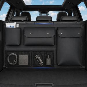 Organizador <span class=keywords><strong>de</strong></span> Maletero <span class=keywords><strong>de</strong></span> Coche OEM ODM, Bolsa <span class=keywords><strong>de</strong></span> Almacenamiento Extra Grande para Asiento Trasero, Organizador <span class=keywords><strong>de</strong></span> Bolsillos <span class=keywords><strong>de</strong></span> Cuero PVC - Product Image 1