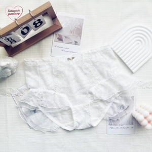 Culottes en coton à volants, mignonnes et adorables, style princesse japonaise, haute élasticité, respirantes, sexy, sous-vêtements pour femmes - Product Image 3