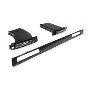 Carbon Fiber Cup Holder Frame With Dashboard Trim For Bmw Vehicles <b>Abs</b> Material Stk 0084 - Product Image 4