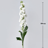 Fleur artificielle violette réaliste en gros, tige unique, longue durée, jacinthe réaliste, respectueuse de l'environnement, directement de l'usine