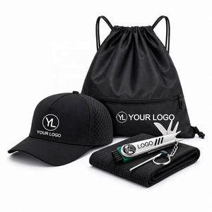 Custom Logo <b>Drawstring</b> <b>Backpack</b> Sports Cap Microfiber Towel Golf Tool Swag Kit for Corporate Events - Product Image 1