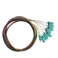 Pigtail de Fibra Óptica LSZH de 0.9mm G657A1 SC APC SC UPC Blanco y 12 Colores, Pigtail Óptico Resistente a la Flexión
