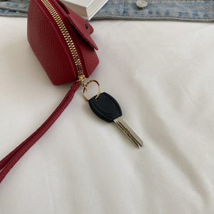 Portafoglio Unisex Mini catenina in pelle sintetica con porta carte Bus portachiavi portamonete portamonete portamonete-da viaggio con chiusura a cerniera - Product Image 5