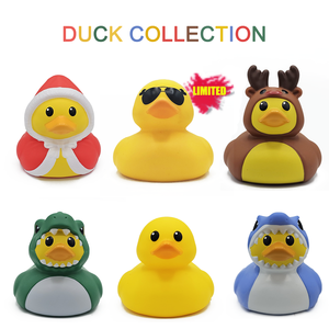 सबसे ज्यादा बिकने वाली प्यारी 3 डी छोटी बतख, शार्क पोशाक वाटरप्रूफ फ्लोटिंग कार्टून स्नान खिलौना प्लास्टिक शार्क बतख - Product Image 4