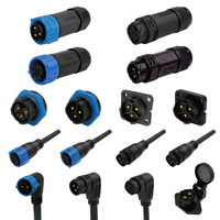 Conector Impermeable IP67 de Bloqueo Rápido de Metal Resistente a la Corrosión MJ32 para Almacenamiento de Energía Solar Fotovoltaica