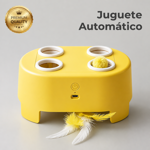 Nuevo Juguete Eléctrico para Gatos, Caja Mágica en Forma de Queso Resistente a Mordeduras, Diseñado para Juegos <span class=keywords><strong>Interactivos</strong></span> - Product Image 1